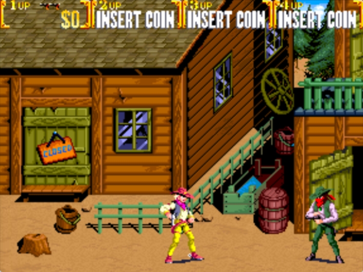 Sunset Riders - Arcade game screenshot (1991) by Konami
